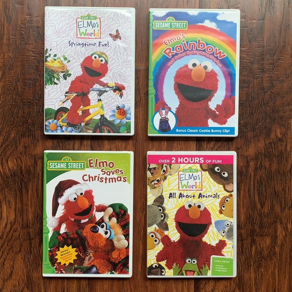 4 SESAME STREET Elmo Preschool Toddler DVDs - Picture 15 of 15